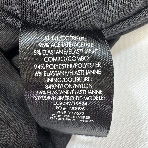 NWOT Alice + Olivia Kyra Black Mini Dress Drapey Ruched Whimsygoth Womens 12 - Picture 12 of 16